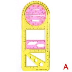 Multifunctional Geometric Ruler Geometric Drawing Template Measuring Tools