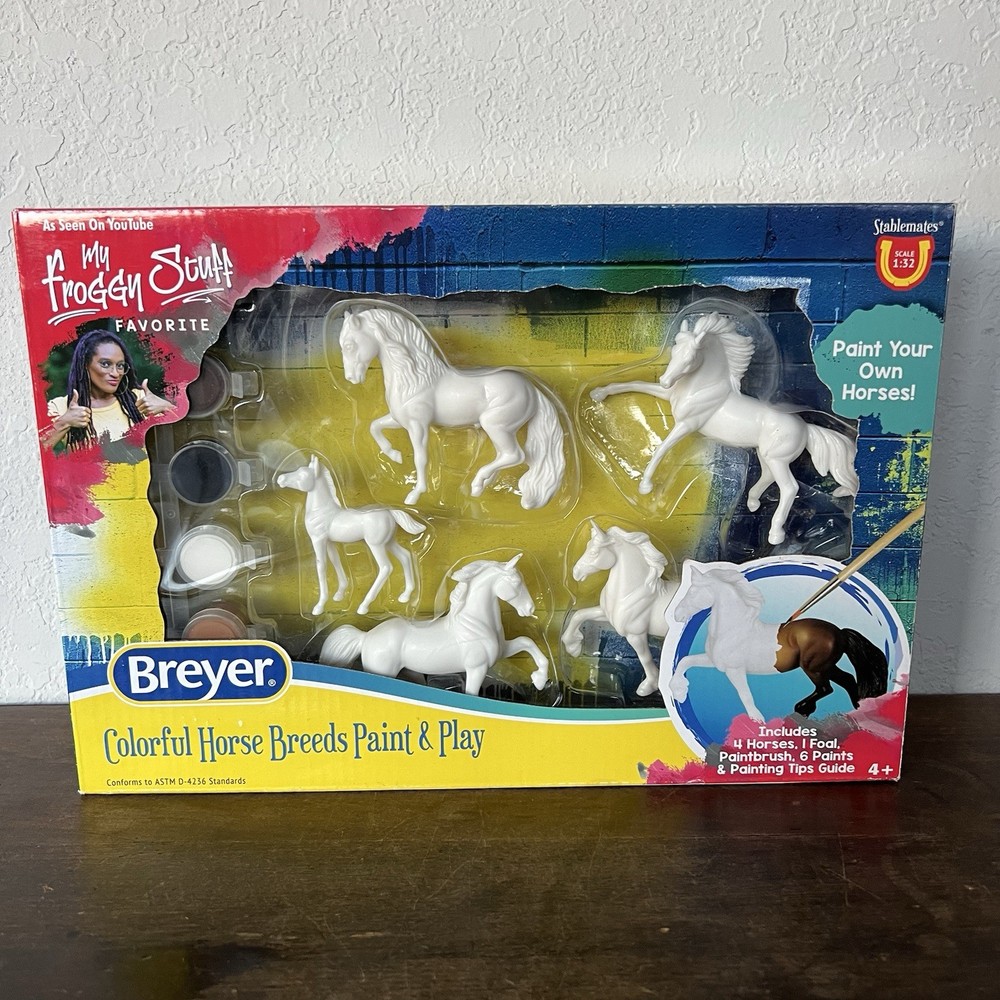 Breyer Horses Stablemates Horse Crazy Colorful Breed Paint Set | 5 Piece Set