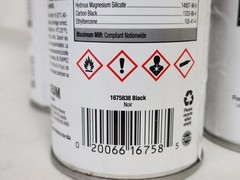 (Pack of 6) Rust-Oleum 1675838 Black Gloss Solvent Based Marking Paint 17 oz.