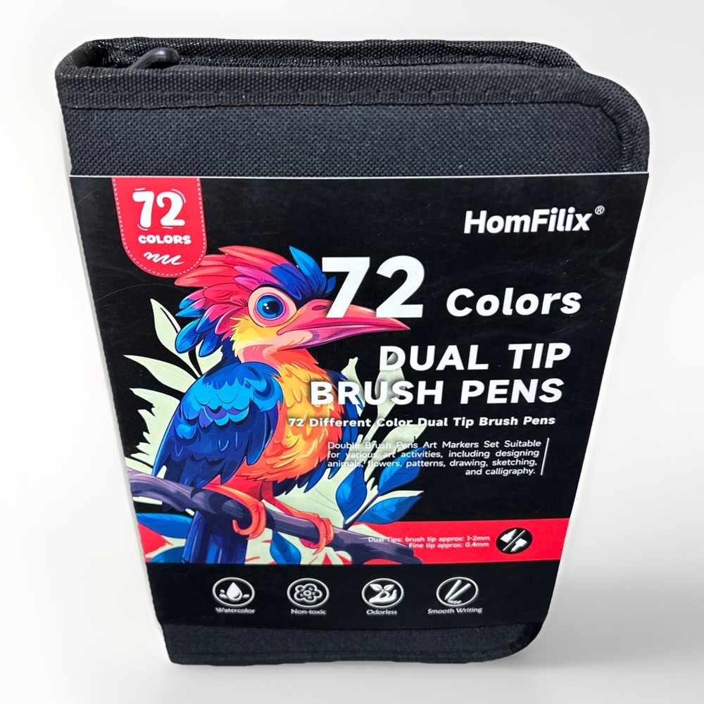 72 Colors Dual Tip Art Markers Pens