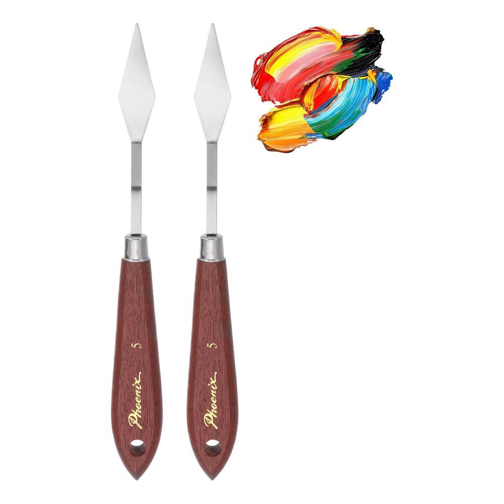 Pack of 2 Palette Knife No.5, 7.8″ Long Palette Knives