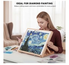 Tabletop Easel Drawing Sketch Board Adjustable Portable Drafting Beech 16.5”
