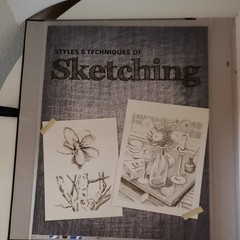 Artist’s Line Sketch Book 11″× 11″. Smaller sketch book is new 9″×6″.