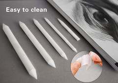 12 PCS Blending Stumps and Tortillions Paper Art Blenders with Sandpaper Penc…