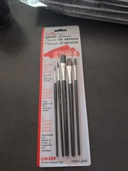 Linzer Le Jour Artist Brushes 5 in Box(Pony Hair) Lot Of 4 Packs