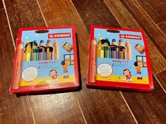 Multi-talented STABILO woody 3-in-1 Colour Pencil+Water Color+Wax Crayon Jumbo