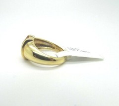 14K Ladies Pretty Yellow Gold Emerald Shape Citrine Ring 6.4 Grams