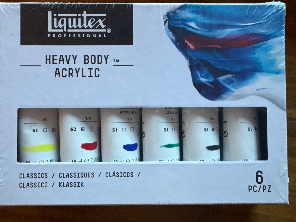 CLASSIC SET OF 6 – Liquitex Heavy Body Acrylic Paint -2 oz Tubes – Classics