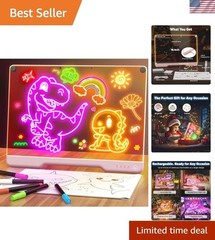 16-Inch Neon LED Drawing Board with 9 Color Modes – Ideal Sketching Gift for …