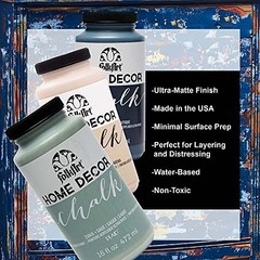 Home Decor Chalk Furniture & Acrylic Craft 16 Fl Oz (Pack of 1) Rich Black