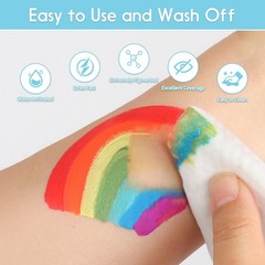 Pintada 42 Color Face Painting Kit for Kids – Non 7.8in*5in*0.5in, 42 Colors