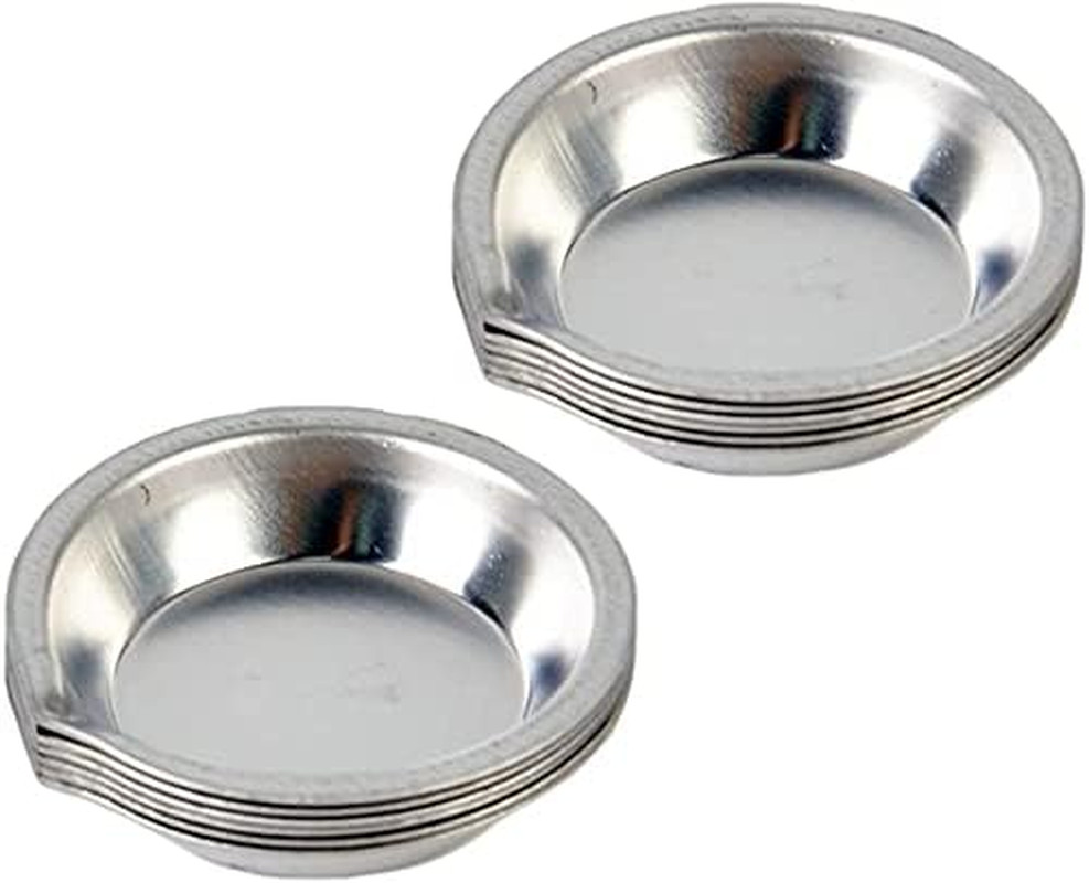 12pc Stainless Steel Makeup Palette Small Round Paint Tray Mixing Cups Set 2 in