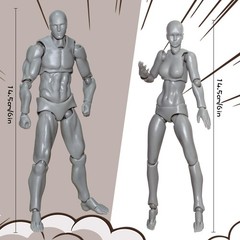 Body Kun Artist Manikin Figure Drawing Pose Tool – 5.5″ PVC Art Model