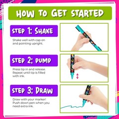 20 Dual Tip Acrylic Paint Markers Acrylic Markers Kit For Rock Painting Canvas W