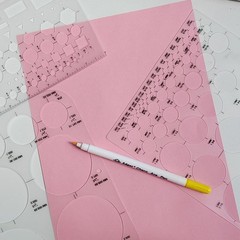 Circle Templates for Drawing – 3 Pack Drafting Stencils Measuring Clear