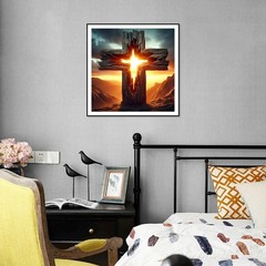 Cross Diamond Art Kits for Adults, 5D Diamond Painting Kits for Beginners, DIY