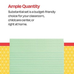 Green Newsprint Practice Paper 1 Inch Rule 12×9 Inch 500 Sheets