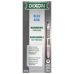 Medium Tip Industrial Paint Markers, Box of 12, Blue Color