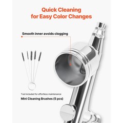 Uimoso Airbrush Kit with Compressor, 1/6 HP, 1 Airbrush, 3 Nozzles, and Hose