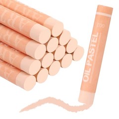 Soft Oil Pastels, Oil Pastel Crayons Blendable(Light Orange, Pack of 16)