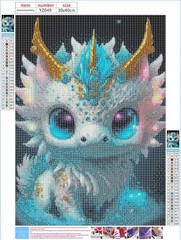 Cartoon Diamond Painting Kits for Adults,5D Dragon Diamond Art Kits for Beginner
