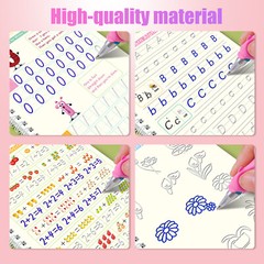 Magic Practice Copybook Reusable English Number Calligraphy Handwriting for Kids