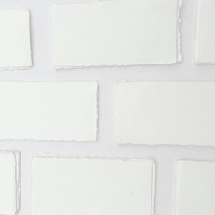 Premium Handmade Ivory White Paper 150 GSM Deckle Edge Mixed Media Sheets for Wa