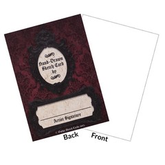 🕷️Gothic Sketch Cards – Blank Trading Cards 2.5x 3.5 – 32pt Thick – 5 Cards🕷️