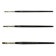 AS-86 Kolinsky Pure Sable Shader Brush Set 3 pcs