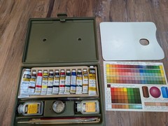 Liquitex Vintage 1970’s Acrylic Paint Set #342 Permanent Pigments W/Case *Prop*