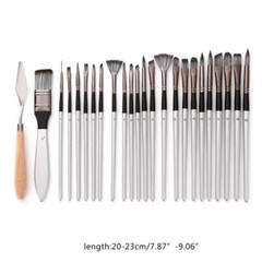 Nylon Hair Wooden Handle Watercolor Paint Brush Pen Painting Art Paint Brushes