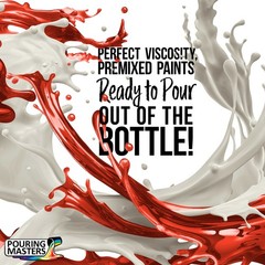 Pouring Masters Havana Red 8-Ounce Bottle of Water-Based Acrylic Pouring Paint