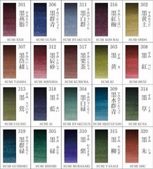 KISSOH Gansai 100-Color Japanese Watercolor Paint Set for Nihonga & Etegami