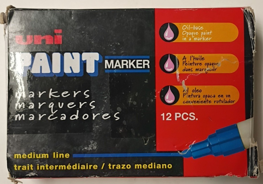 Uni-Paint 63604 PX-20 Oil-Based Paint Marker, Medium Line, Green, 12Pk