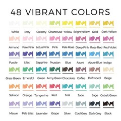 Acrylic Paint Markers 48 Colors with Bag, Acrylic Paint Pens with Brush Tip a…