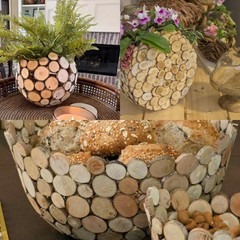 Natural Wood Slices for Crafts, 1.2″-2.5″ Mini Assorted Unfinished Wood Tree …