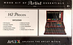 Art 101 142-Piece Wood Kit Of Artist Essentials