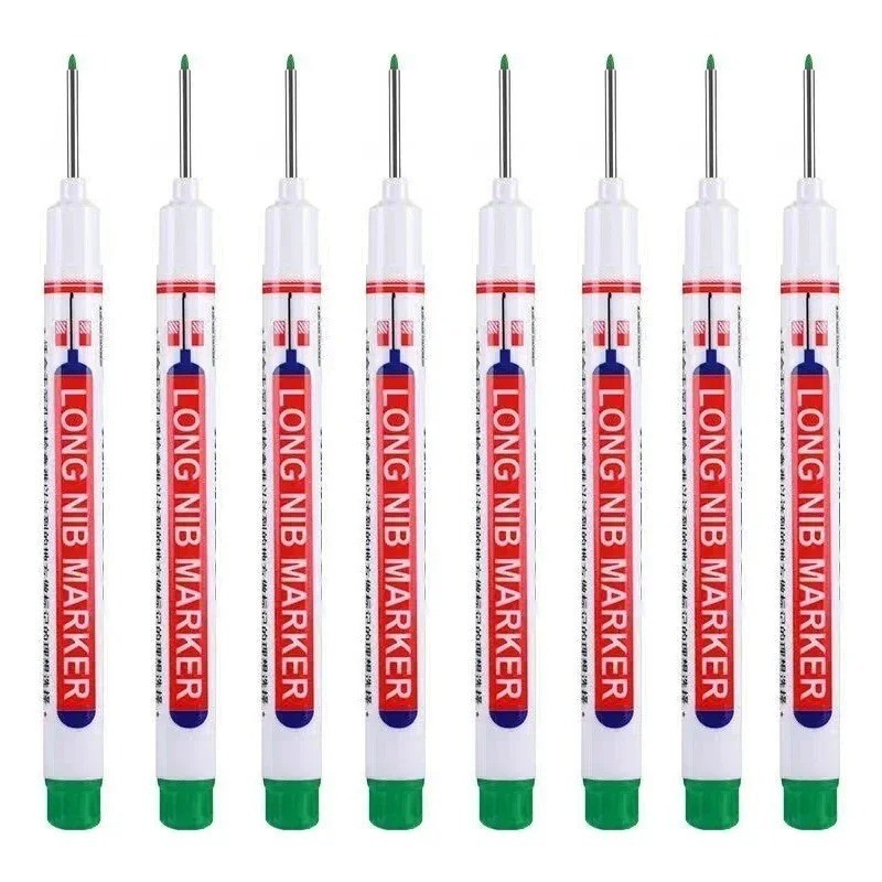Long Head Deep Hole Marker Pens, 8PCS Long Nib Marker 20mm Quick Dry Waterproof