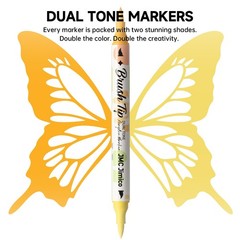 72 Colors Acrylic Paint Markers, Soft Brush Tip Acrylic Markers Set, Dual-Col…