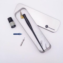 Modern Calligraphy Oblique Pen Set Mint Green Dip Pen Nib Holder Tool