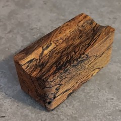 Fountain Pen/Pencil Display/Pen Holder For 1 Pen/Pencil. In Spalted Tamarind.