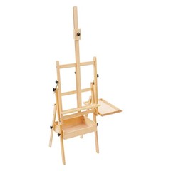 H-Frame Easel Foldable Holds Canvas Art up to 36″ Artists Easel w/ Storage Tray