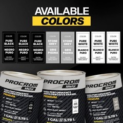High Coverage Gloss White Metal Paint with 15 Rust Resistance, 128 Fl Oz