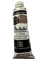 Grumbacher Pre-Tested Oil Paint, 37ml/1.25 oz., Terra (P314G)