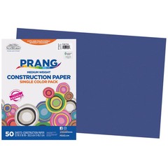 Bright Blue Construction Paper All Purpose Heavyweight Art Media 1 Count Pack