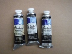 Grumbacher Pre-Tested oil paint Cerulean Blue 3 tubes 37ml USA