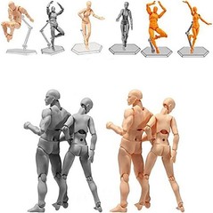 Body Kun Artist Manikin Figure Drawing Pose Tool – 5.5″ PVC Art Model