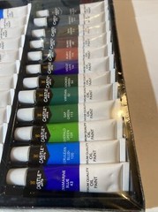 Castle Art Supplies 24x 12ml Premium Quality Oil Paint Set No Box Lid
