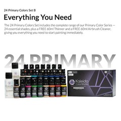 kaleido 24 paint primary set b FAST SHIPPING {FREE CLEANER+THINNER} NEW 2026