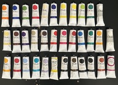 Lot of GAMBLIN ARTISTS OIL COLORS 35 TUBES 37/150 mL. No Duplicates New C62